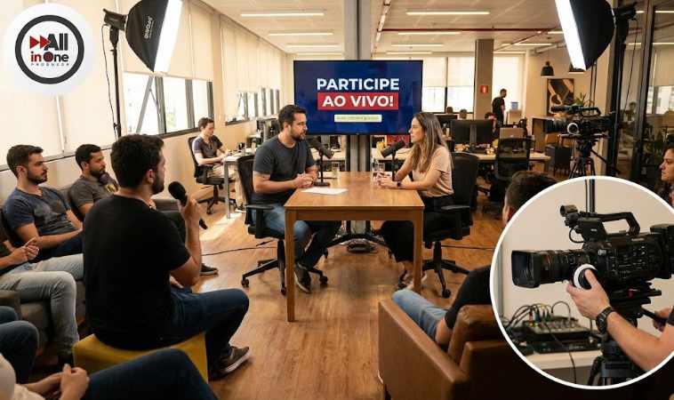 Interagir com ouvintes do podcast com transmissão ao vivo - All In One Producer