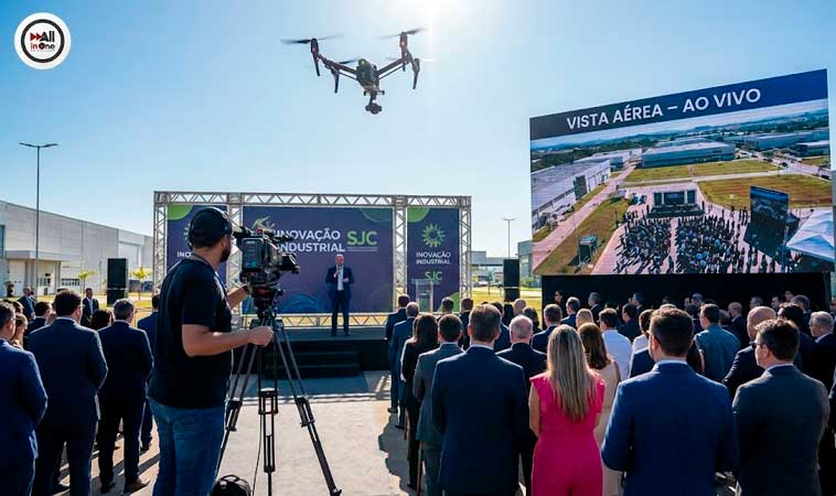 Transmissão ao vivo Aérea com Drone SJC