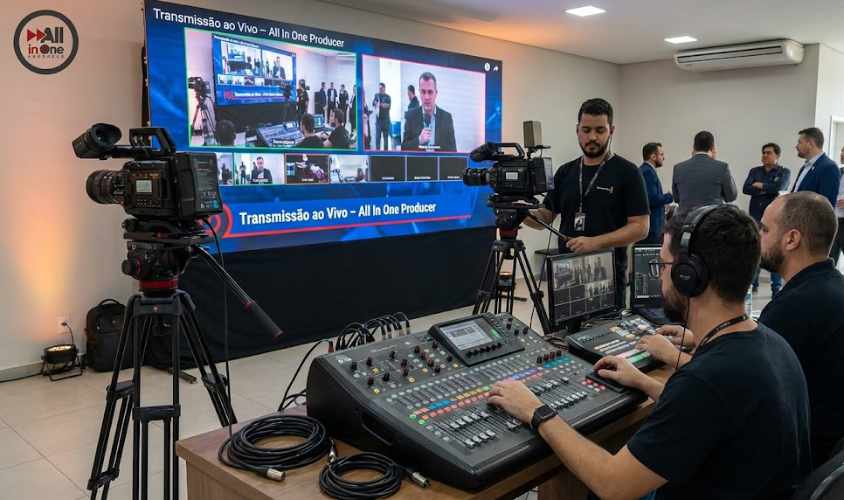Transmissão ao vivo ferramentas para empresas em São José dos Campos - All In One Producer
