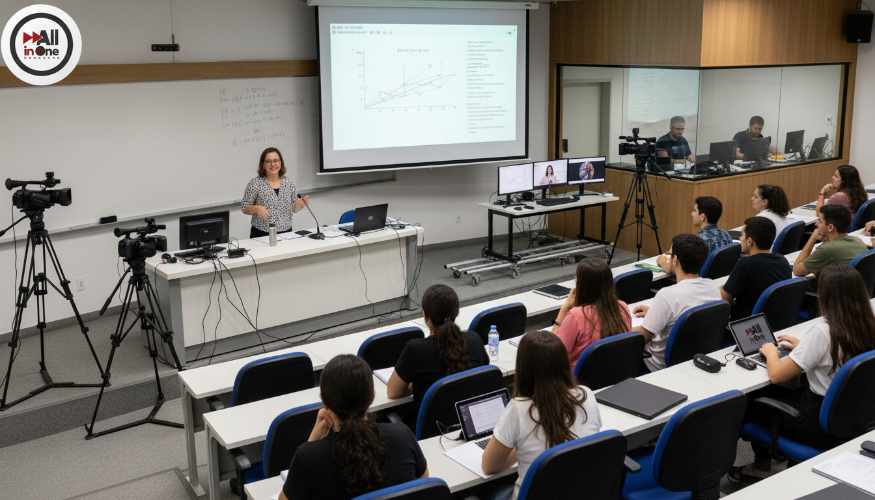Transmissão ao Vivo de aulas em Faculdades