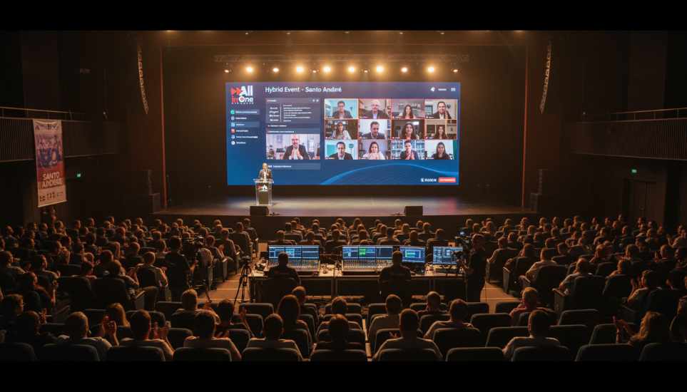 Transmissão ao vivo eventos híbridos - Santo André SP