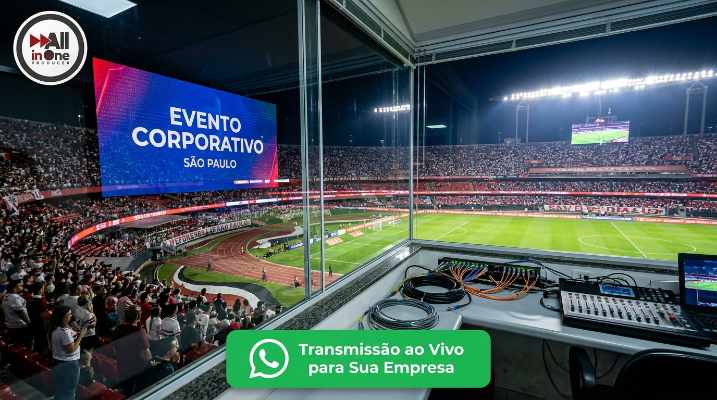 Transmissão ao vivo de eventos esportivos para TV em São Paulo