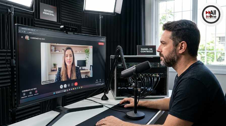 Equipe de Gravação de Podcast em São Paulo