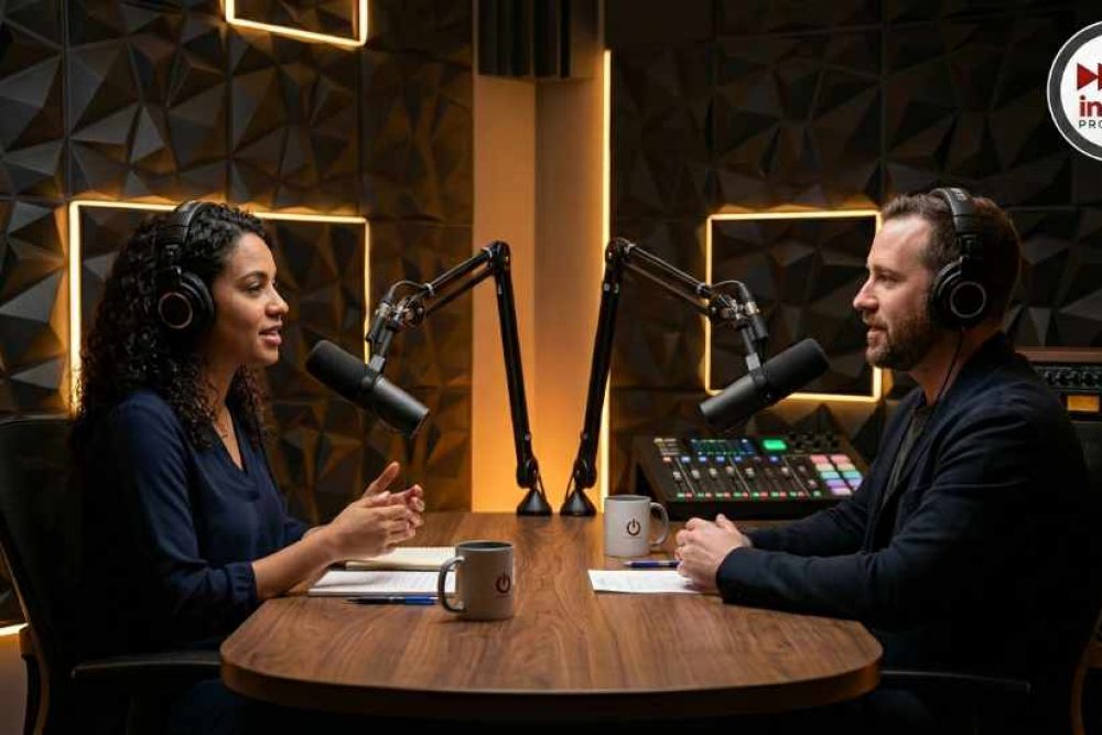 Gravação de Podcast